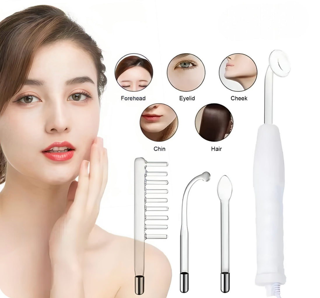 4in1 Electrode Glass Tube Facial Acne Wand