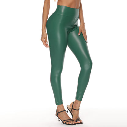 Women's Leather Pants High Waist