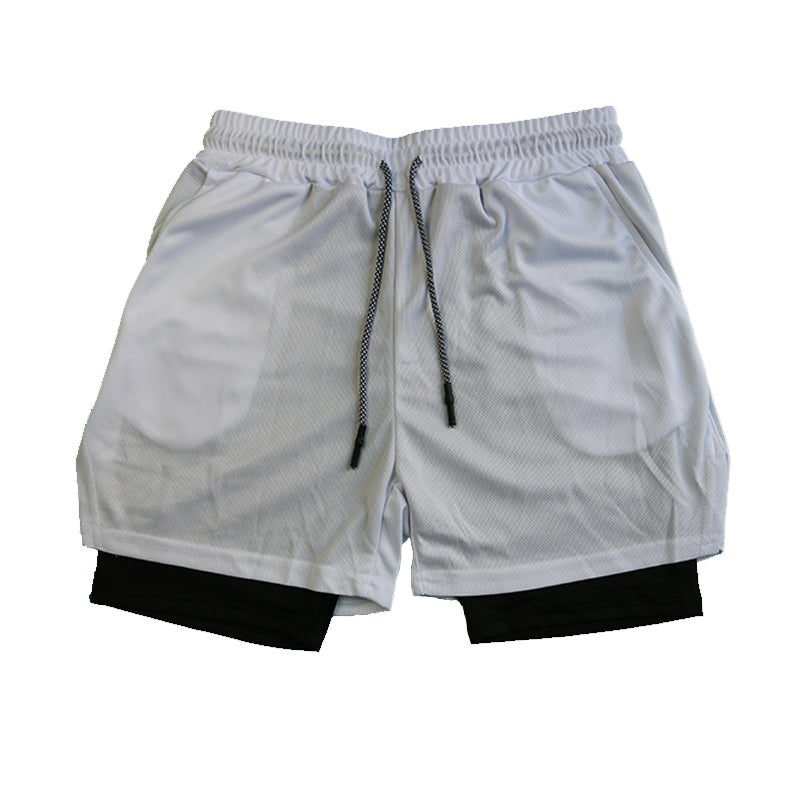 Men's Double Layer Fitness Shorts