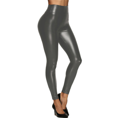 Women's Leather Pants High Waist