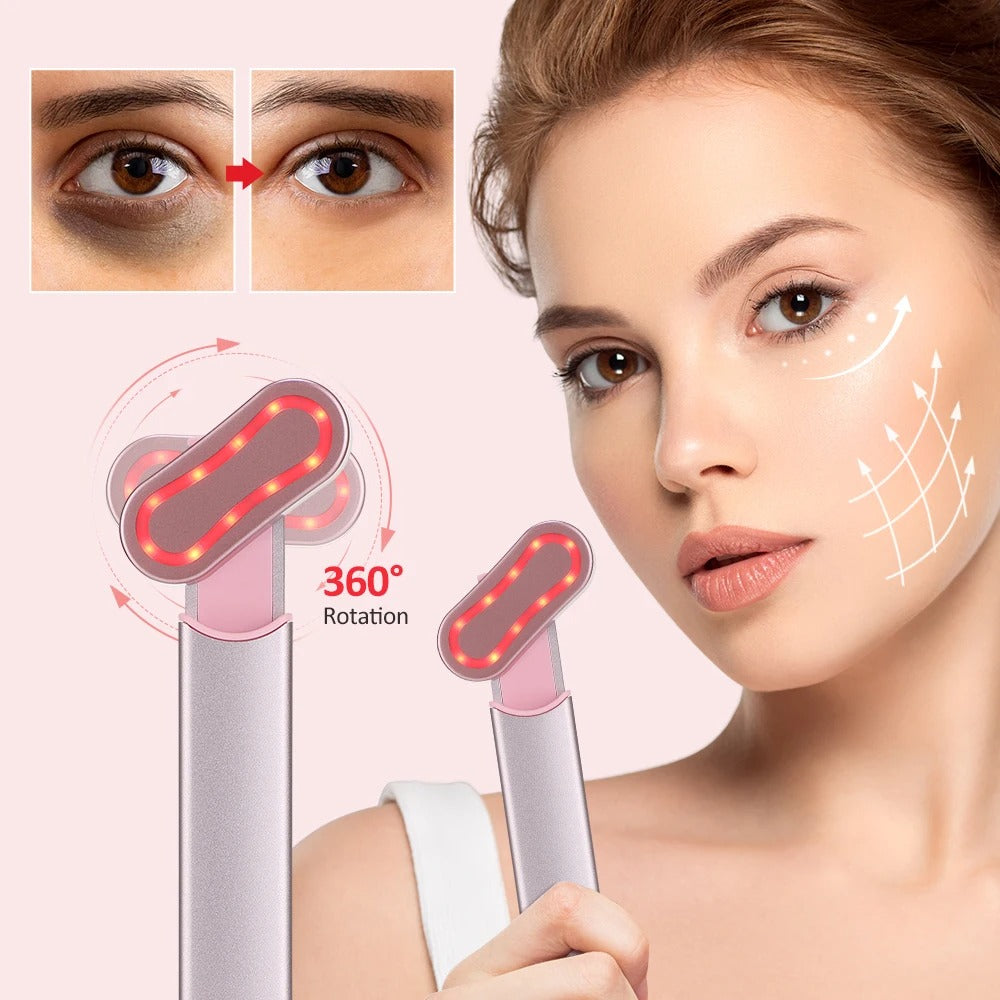 Red light facial wand