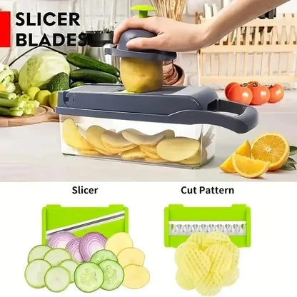 14 in 1 multifunctional kitchen vegetable slicer