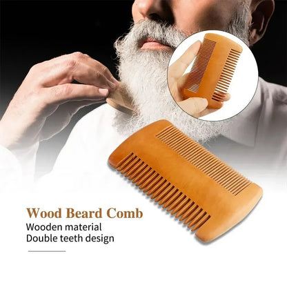 Professional Boar Bristle Wood Beard Brush Kits