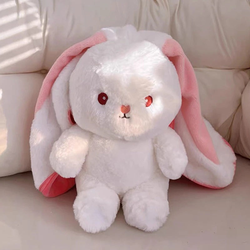 Cute Strawberry Carrot Rabbit Zip Up Plush Toy